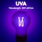 Luxrite A19 LED Edison Black Light Bulb 6W UVA397-407nm Enclosed Fixture Rated E26 Base LR21729-1PK - alternate 7